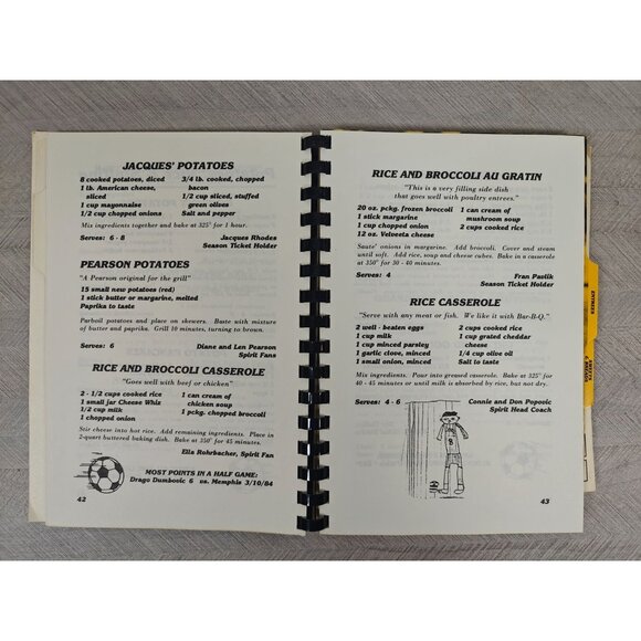 Cooking With The Spirit 1986 Cookbook Pittsburgh Spirit Soccer Local Ethnic - Picture 8 of 10
